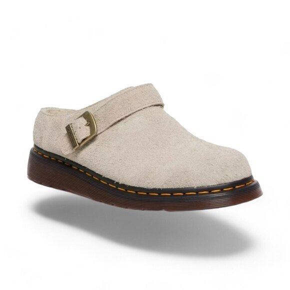 Dr. Martens Isham Taupe Shearling Slingback Mules Sandals Unisex US W-9 M-8 _A1 - Picture 16 of 16